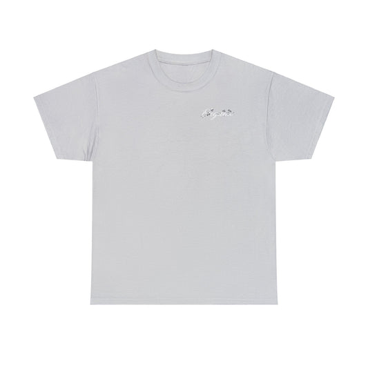 ELEGANTE Cursive Logo T-Shirt Icey Gray