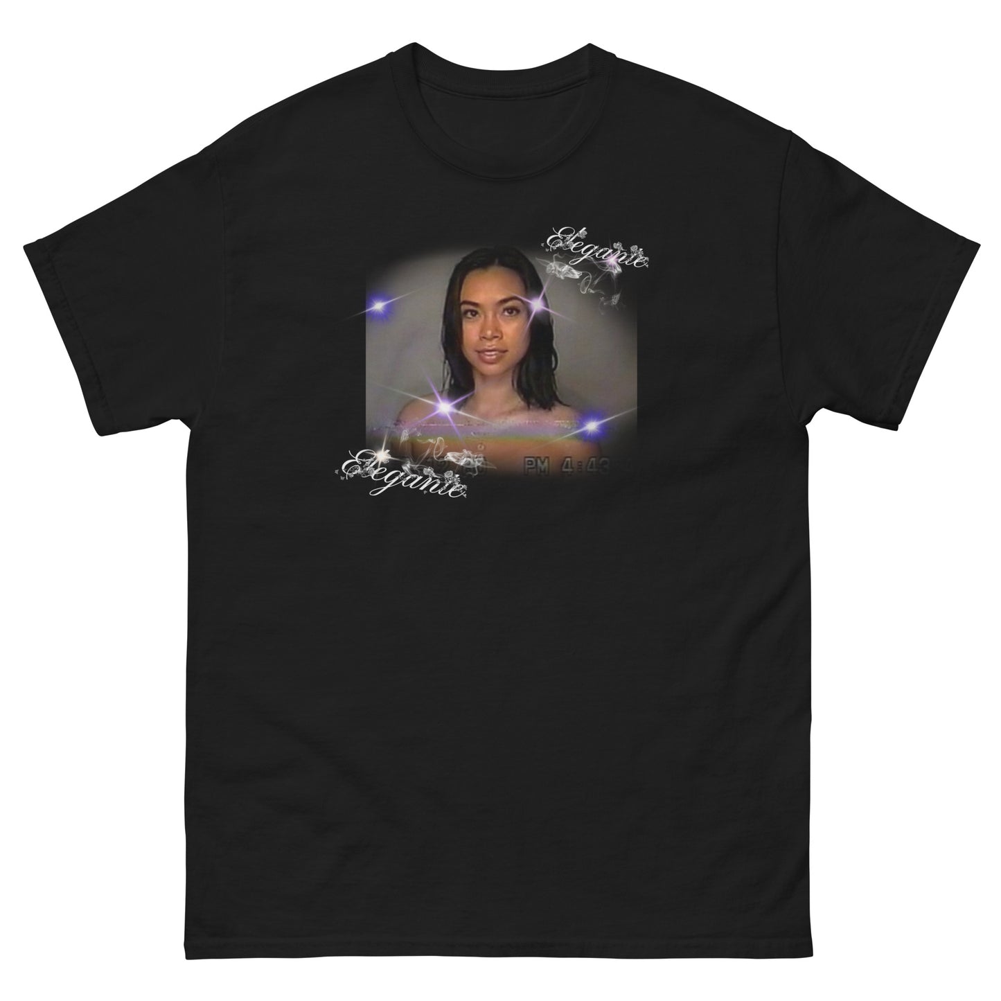 ELEGANTE VHS GIRL TEE BLACK