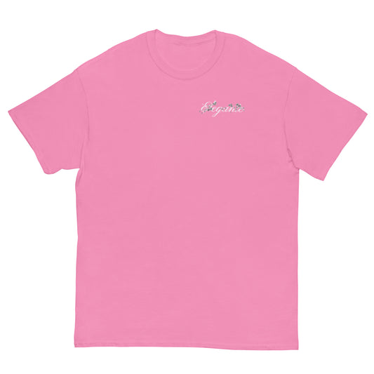 ELEGANTE Cursive Logo T-Shirt Pink