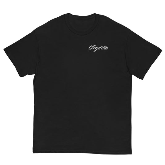 ELEGANTE Cursive Logo T-Shirt Black
