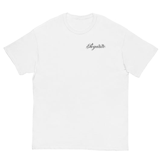 ELEGANTE Cursive Logo T-Shirt White